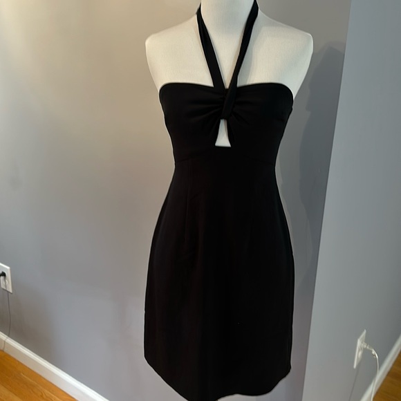Abercrombie Black Mini Halter Dress - Picture 2 of 5